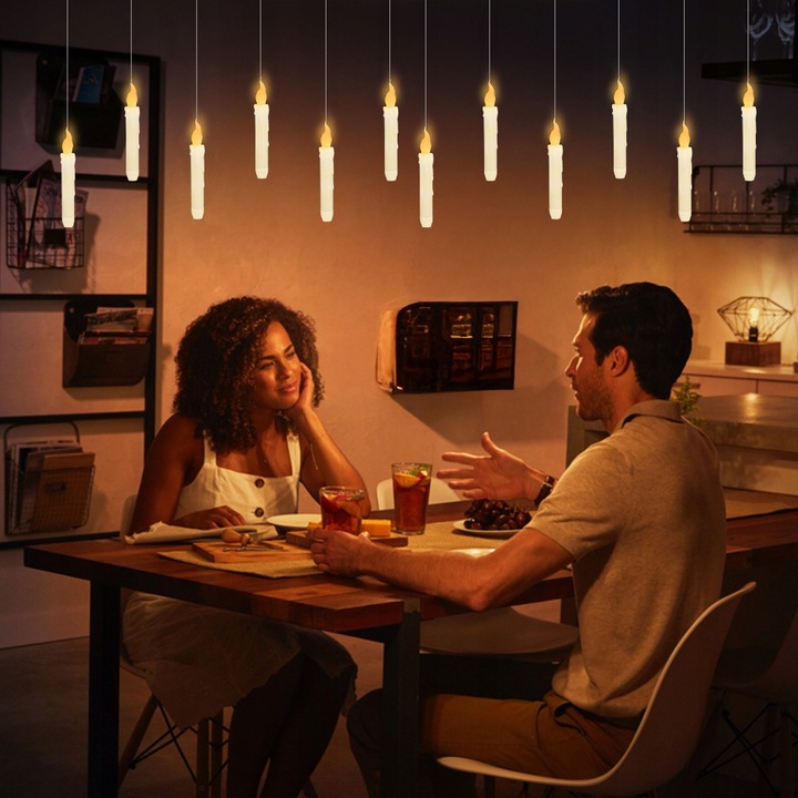 12szt Lewitujące Świece Led Z Pilotem Zdalnego Sterowania Świece Na Baterie