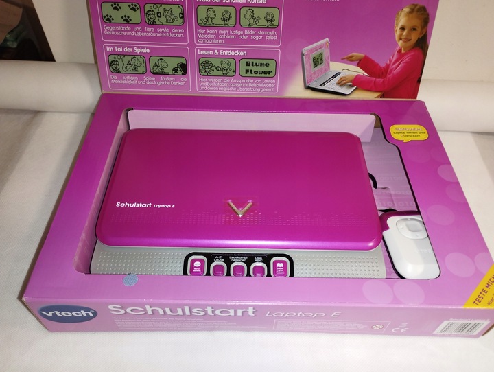 Komputerek dziecięcy edukacyjny VTECH Schulstart laptop angielski/niemiecki