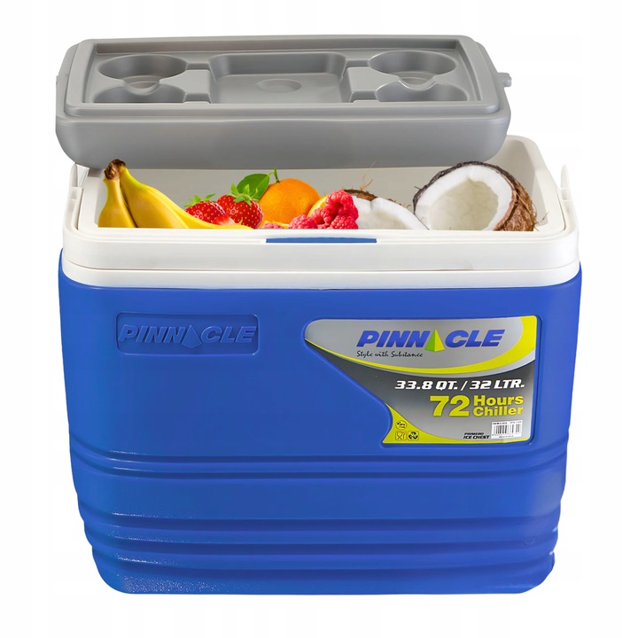 Lodówka Turystyczna na wkłady PINNACLE TPX7000 32L Granatowa, 4 wkłady 0,5L