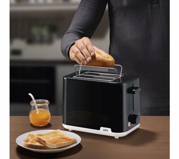 Toster Braun HT1010.BK 2 Tosty 900W Ruszt Czarny