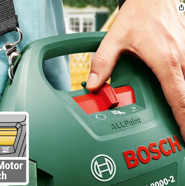 Pistolet malarski natryskowy Bosch 650W SYSTEM DO MALOWANIA do ścian drewna