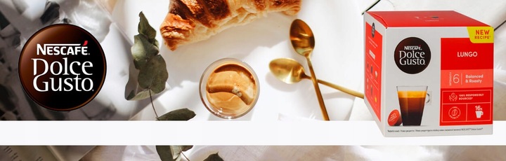Kawa kapsułki NESCAFE DOLCE GUSTO LUNGO 16 sztuk + GRATIS videobook
