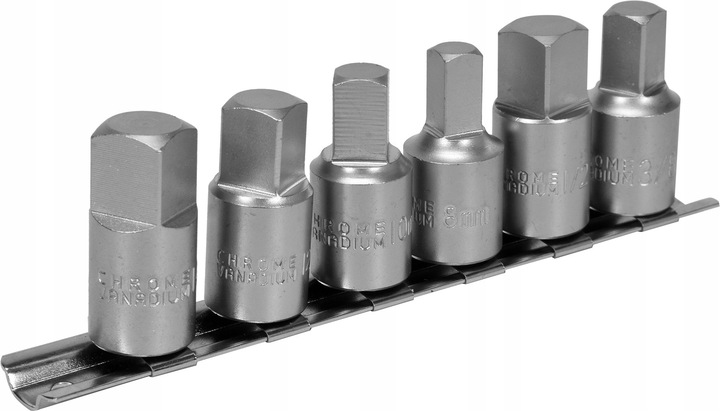 YATO KLUCZE WPUSTOWE KWADRATOWE DO KORKÓW OLEJU 8-14mm 3/8'' 1/2" 6 SZTUK