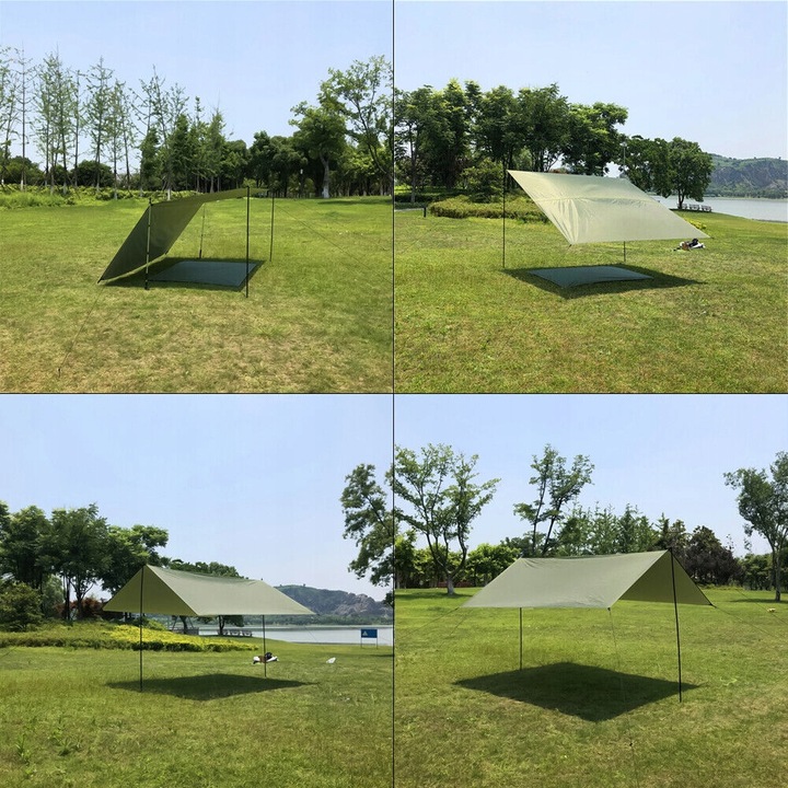 Płachta Biwakowa HELIKON SUPERTARP Polyester Ripstop Olive Green 3x3m