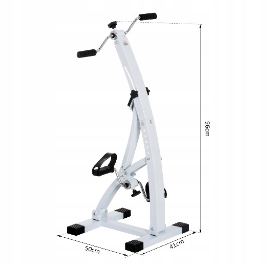 Trenażer dla Seniorów Rowerek Treningowy do Ćwiczeń Rehabilitacji Rąk i Nóg