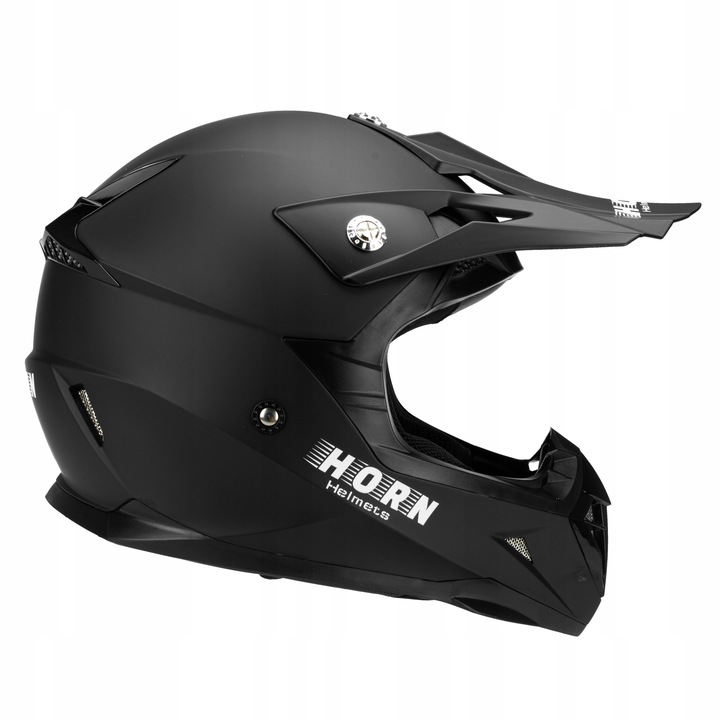 KASK MOTOCYKLOWY CROSS HORN ENDURO QUAD POD INTERKOM+ GOGLE KOMINIARKA XS