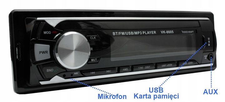 radio samochodowe bluetooth USB SD AUX MP3