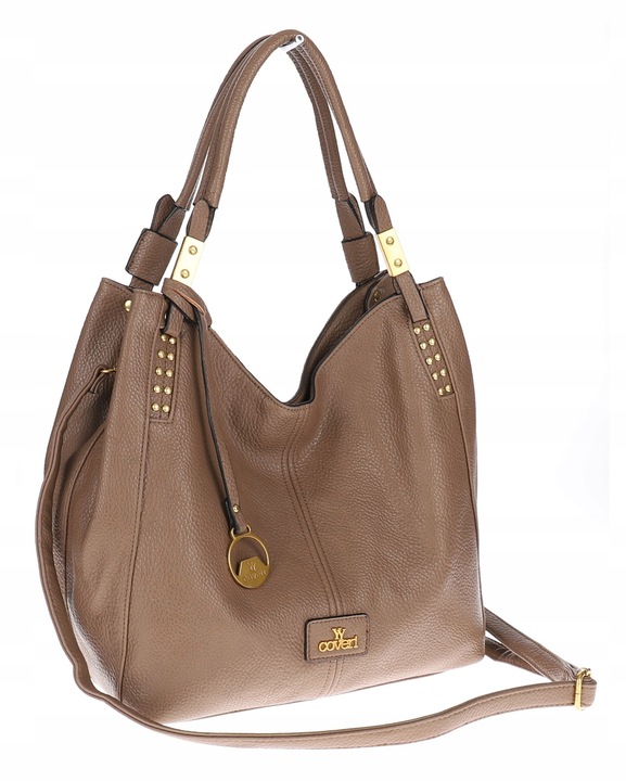 Torebka Damska listonoszka worek na ramię duża pojemna CJLTT1752 Beżowa