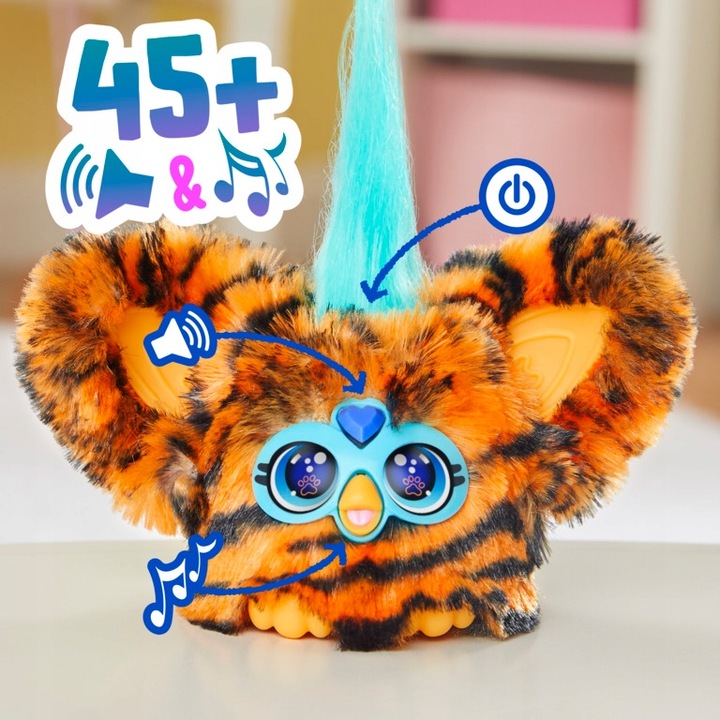 Furby Furblets Interaktywna maskotka Ty-Bee Tygrysek Hasbro G1700
