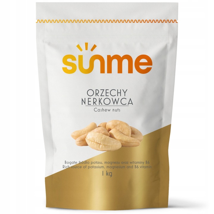 Orzechy nerkowca cały 1kg ORZECH NERKOWCA NERKOWCE CAŁE wysoka JAKOŚĆ 1000g