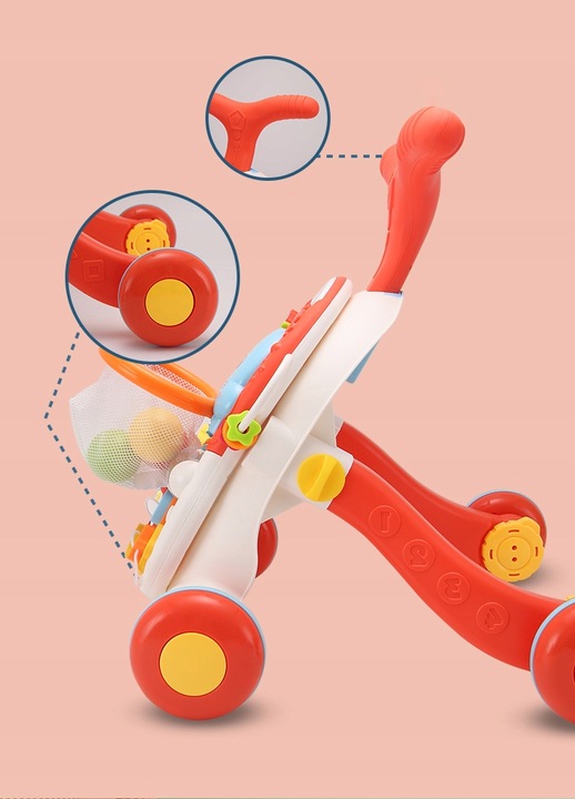 CHODZIK PCHACZ INTERAKTYWNY STOLIK EDUKACYJNY 5w1