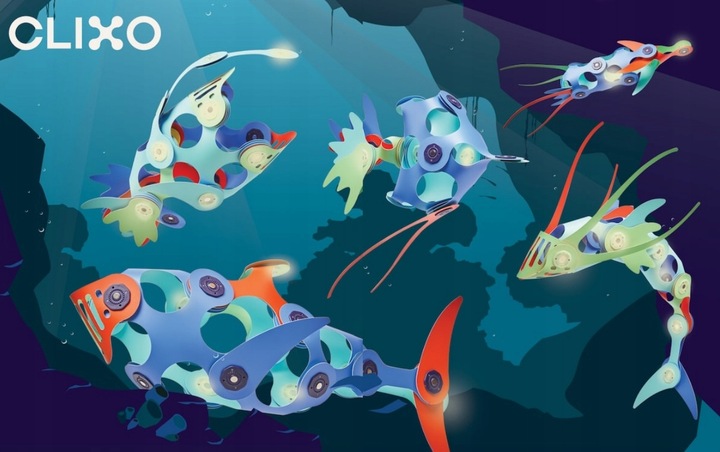 CLIXO CL-8099 OCEAN -Podwodny świat Kreatywne klocki magnetyczne Nowość USA