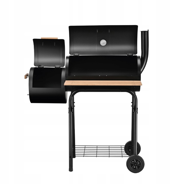 GRILL WĘGLOWY OGRODOWY WĘDZARNIA MARK ADLER ROAST 7.0 NA KÓŁKACH TERMOMETR