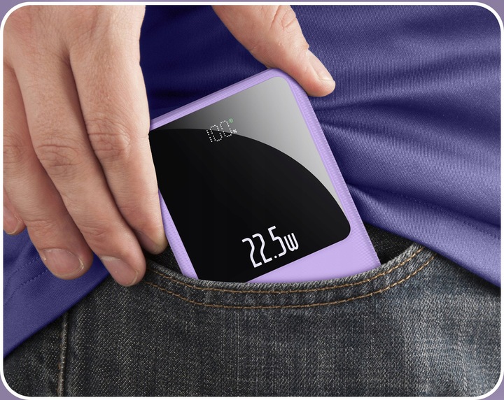 POWERBANK 10000MAH MOCNA SZYBKA ŁADOWARKA 22,5W 2XUSB A/USB-C WYŚWIETLACZ L