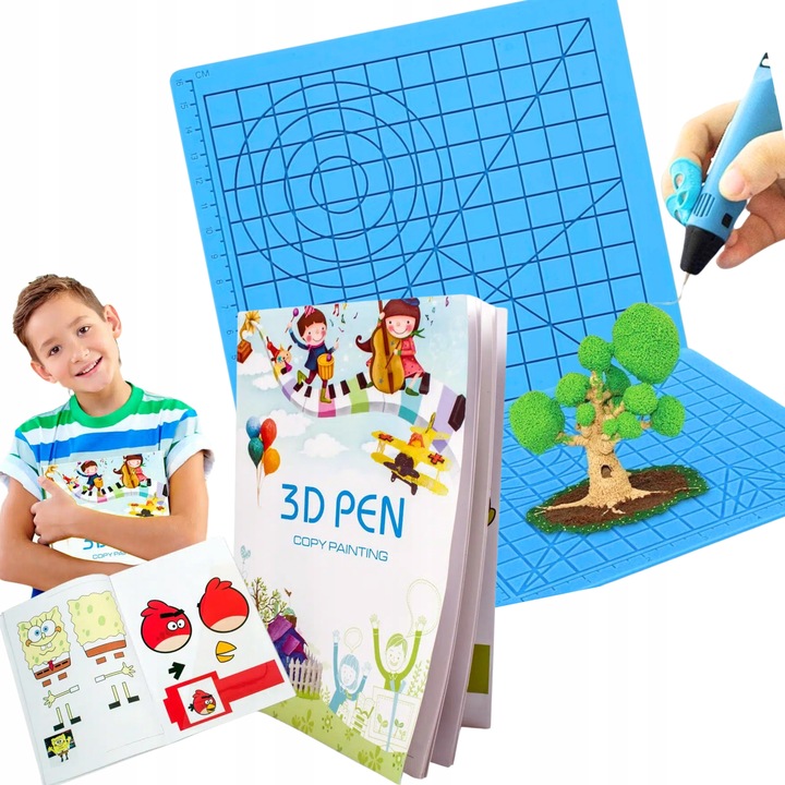 ZESTAW DŁUGOPIS 3D DRUKARKA 110 METRÓW WKŁADU + ZESZYT + FORMA GRATIS