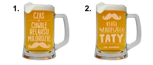KUFEL DO PIWA PREZENT DLA TATY NA DZIEŃ OJCA Z GRAWEREM