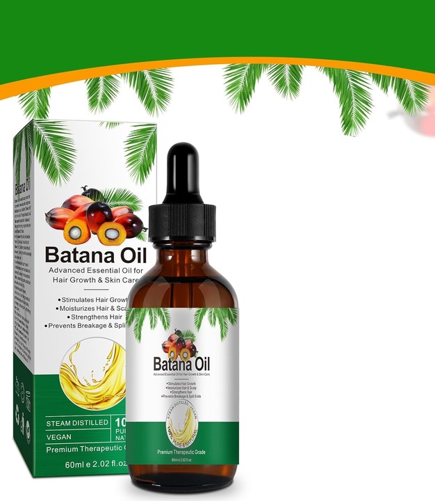 OLEJEK BATANA DO POROSTU WŁOSÓW DLA KOBIET I MĘŻCZYZN PREMIUM NA ŁYSIENIE