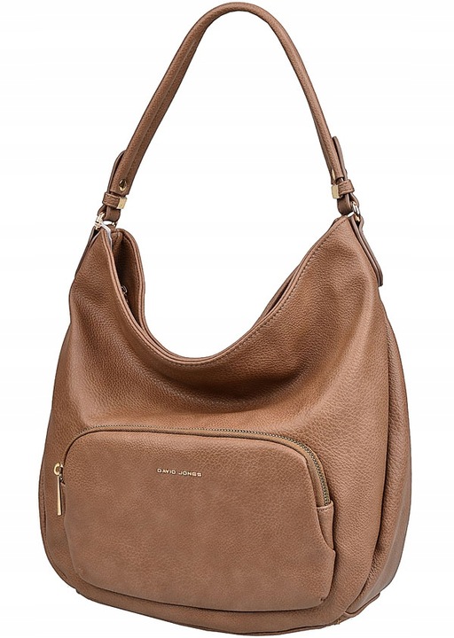 DAVID JONES TOREBKA damska worek wygodna NA RAMIĘ A4 z paskiem