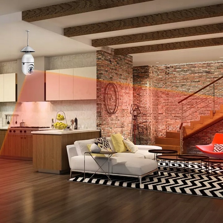 KAMERA ŻARÓWKA OBROTOWA IP WIFI W ŻARÓWCE 360