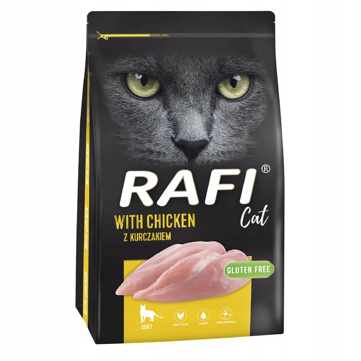 RAFI Cat z Kurczakiem 7kg sucha karma dla kota