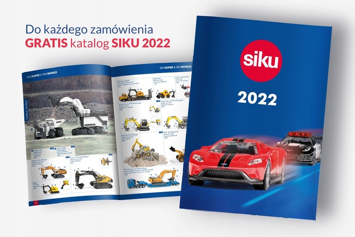 1799- SIKU TRAKTOR NEW HOLLAND Z OPRYSKIWACZEM METAŁ + PLASTIK 3+