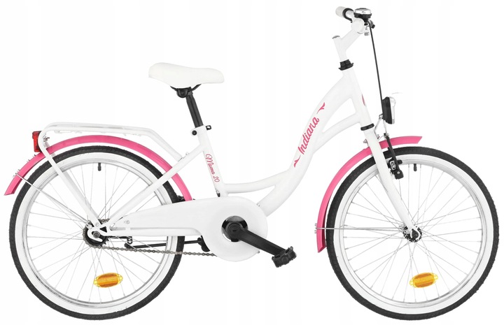 Rower dziecięcy INDIANA Moena 20 cali dla dziewczynki Biały