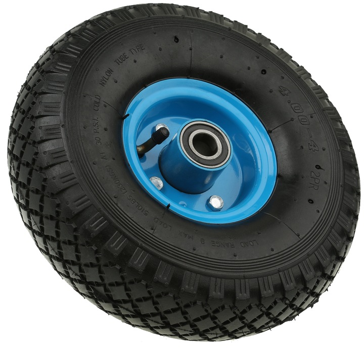 KOŁO KÓŁKO DO TACZKI WÓZKA 400-4 400x4 4.00-4 2PR MOCNE POMPOWANE OTWÓR 20
