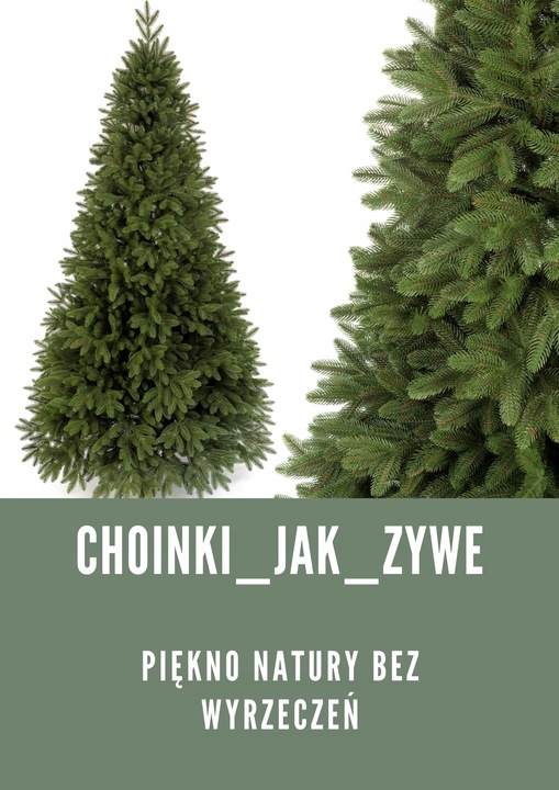 Choinka Ekskluzywna sztuczna Świerk 3D 100% PE 130 cm sylikonowa jak żywa