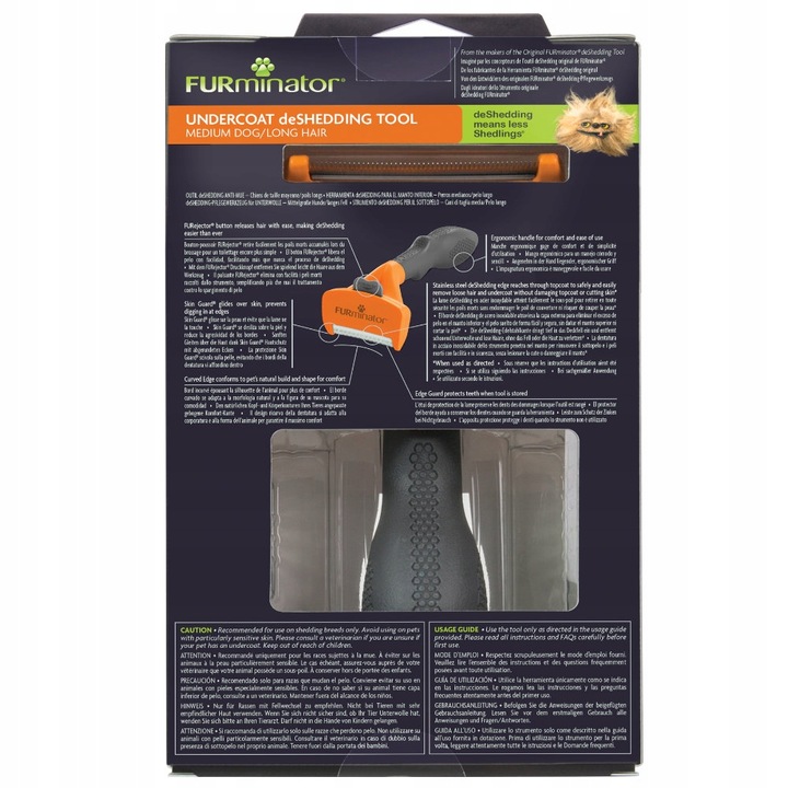 FURMINATOR SZCZOTKA FURMINATOR DLA PSÓW DŁUGOWSŁOSYCH M