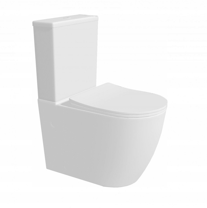 Kompakt WC Nautilius Lavita bezrantowy z deską wolnoopadającą odpływ uniwer