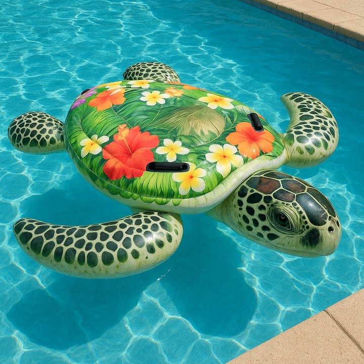 Dmuchany Materac Żółw Morski do Basenu na Plażę nad Wodę 191 x 170 cm INTEX