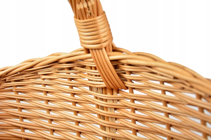 PIĘKNY wiklinowy koszyk NA ZAKUPY PIKNIK GRZYBY XL