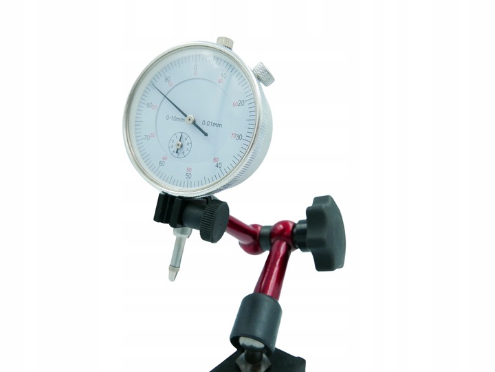 CZUJNIK ZEGAROWY STATYWIE SPRAWDZANIA BICIA TARCZ