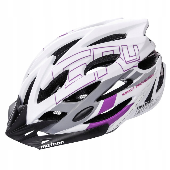 KASK ROWEROWY REGULOWANY METEOR GRUVER L 58-61cm siatka otwory wentylacyjne