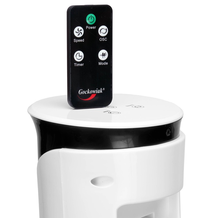 Wentylator kolumnowy wiatrak podłogowy cichy z pilotem timer termometr