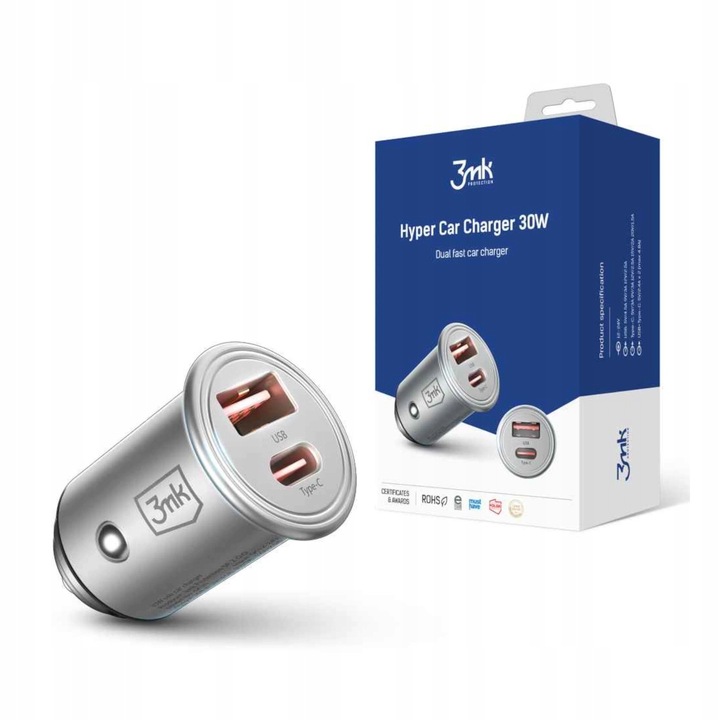 ŁADOWARKA SAMOCHODOWA 3MK HYPER CAR CHARGER 30W