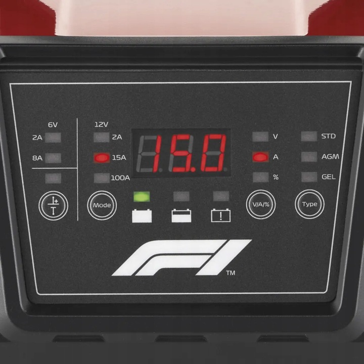 Prostownik F1 Z ROZRUCHEM 100A INTELIGENTNY Z MIKROPROCESOREM 15A 6V 12V