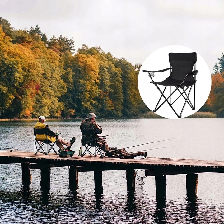KRZESŁO KEMPINGOWE LEKKIE SKŁADANE KRZESŁO WĘDKARSKIE DLA PLAŻOWE WĘDRÓWKI