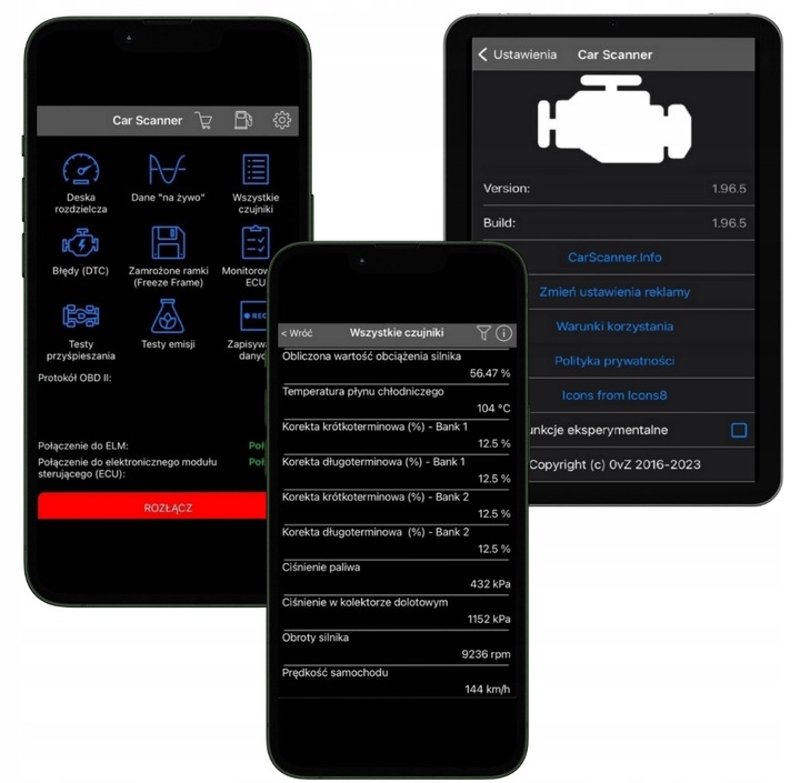 INTERFEJS DIAGNOSTYCZNY OBD2 ELM 327 BT ICAR2