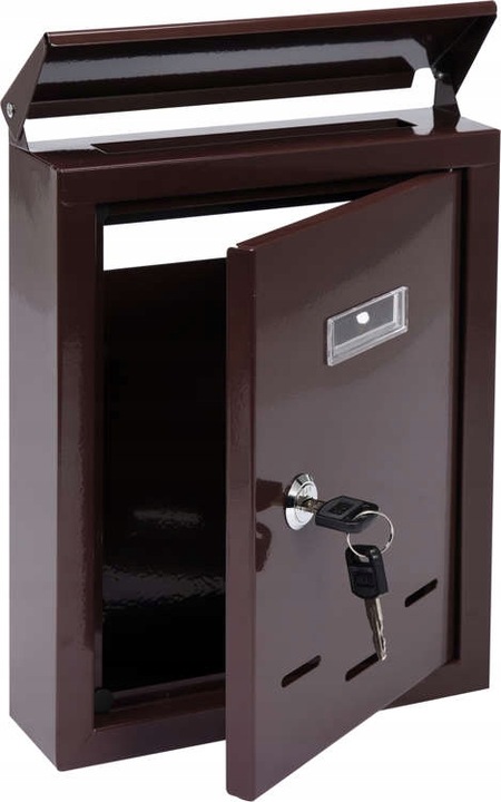 SKRZYNKA NA LISTY 285x200x60MM BRĄZOWA 78542 Vorel