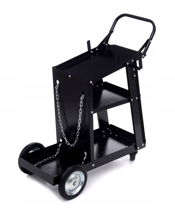 WÓZEK. SPAWALNICZY. DO SPAWAREK z półką na butle METALOWE KÓŁKA POD MIGOMAT