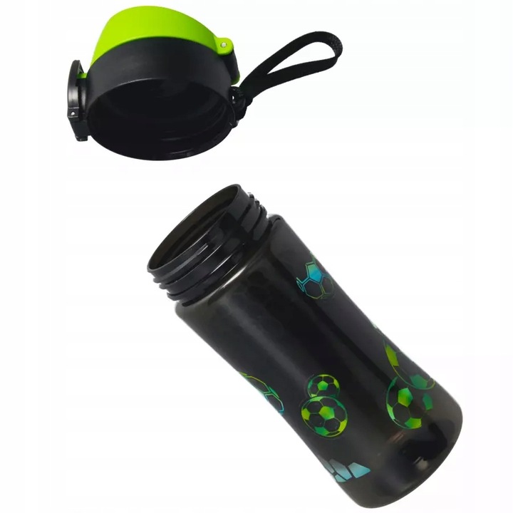 BIDON BUTELKA NA WODĘ TRITAN 450ml BPA FREE PIŁKA NOŻNA DLA CHŁOPCA