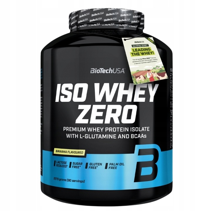 BIOTECH ISO WHEY ZERO 2270g + ISO WHEY ZERO 500g IZOLAT BIAŁKO SERWATKA