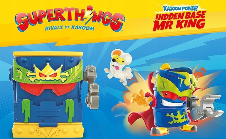 SuperThings Hidden Base Mr.King kryjówka Kazoom Power Super Zings Things