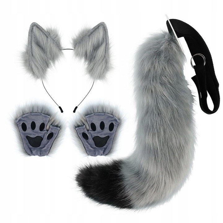 5 sztuk ogon Cosplay Furry łapy