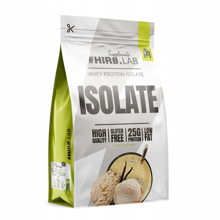 Izolat Białka BIAŁKO 700 g wpi Whey Protein Isolate wanilia ISO Hiro