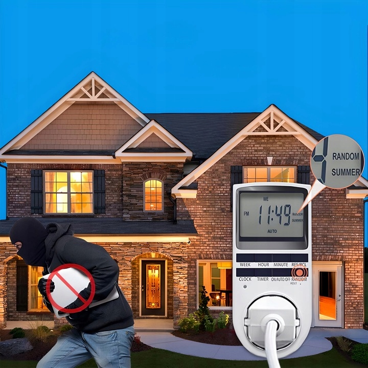 Programator Czasowy Timer Włącznik Wyłącznik Cyfrowy Elektroniczny Programy