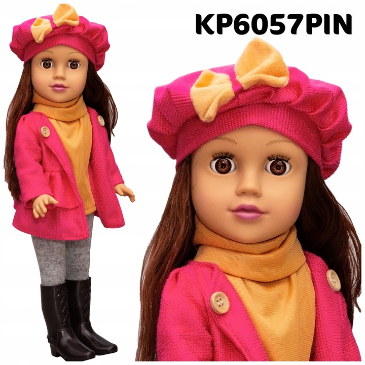 LALKA BOBAS INTERAKTYWNA ŚPIEWA I MÓWI PO POLSKU ANGIELSKU KINDERPLAY 47cm