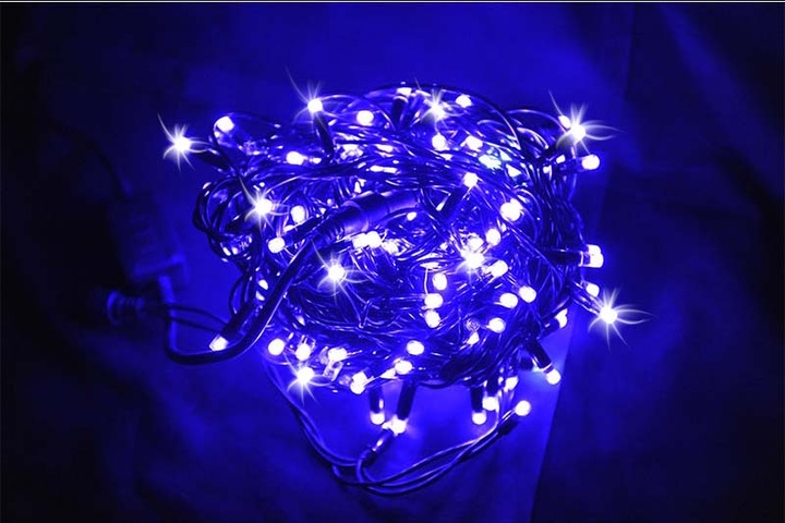 LAMPKI CHOINKOWE LED 200 GRUBY KABEL + Flash 18m