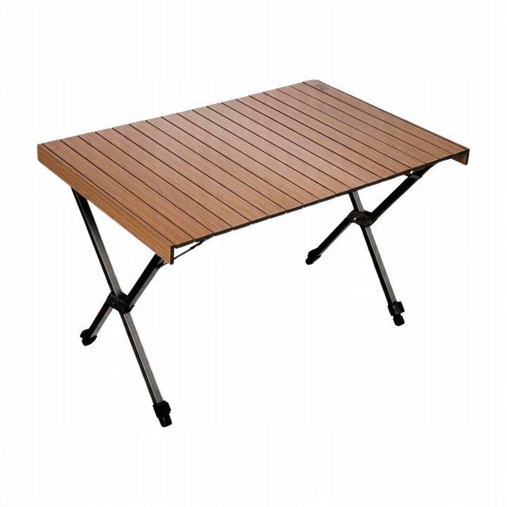 Stół kempingowy TIMBER RIDGE składany regulowany aluminiowy dla 4-6 osób